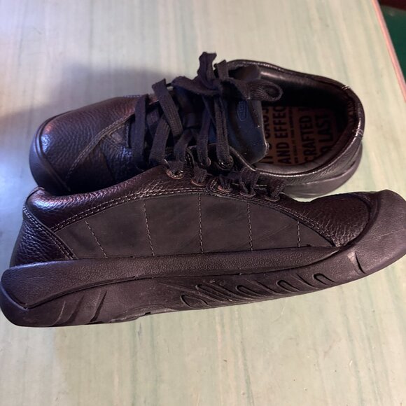 Womens Keen Black Leather Presidio Hiking Comfort Sneakers Size 8 1011400 - Picture 8 of 11